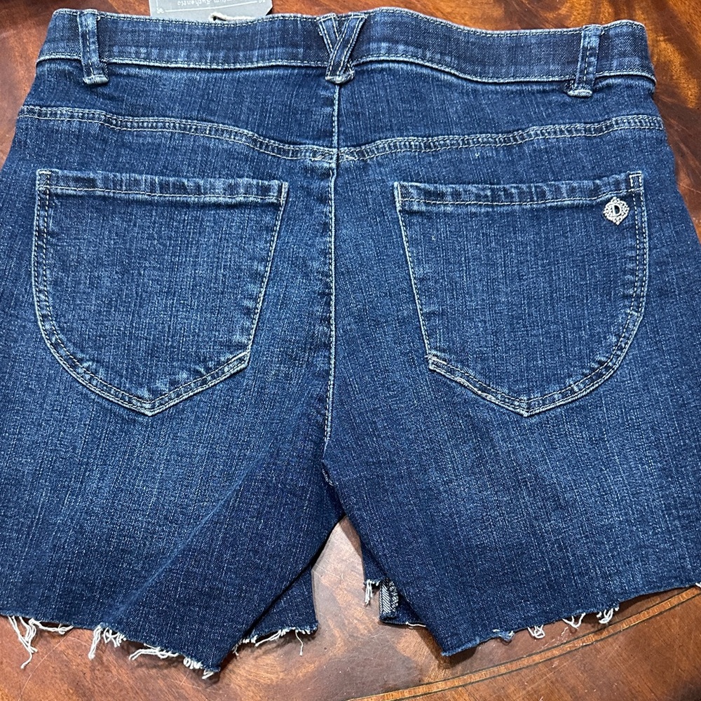 Democracy High Waist Denim Shorts - Indigo - Picture 2 of 5